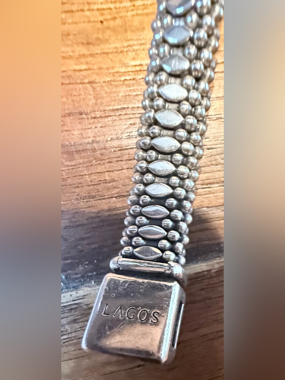 LAGOS Mixed-Metal Beaded Bracelet in Silver and Gold - Picture 4 of 5